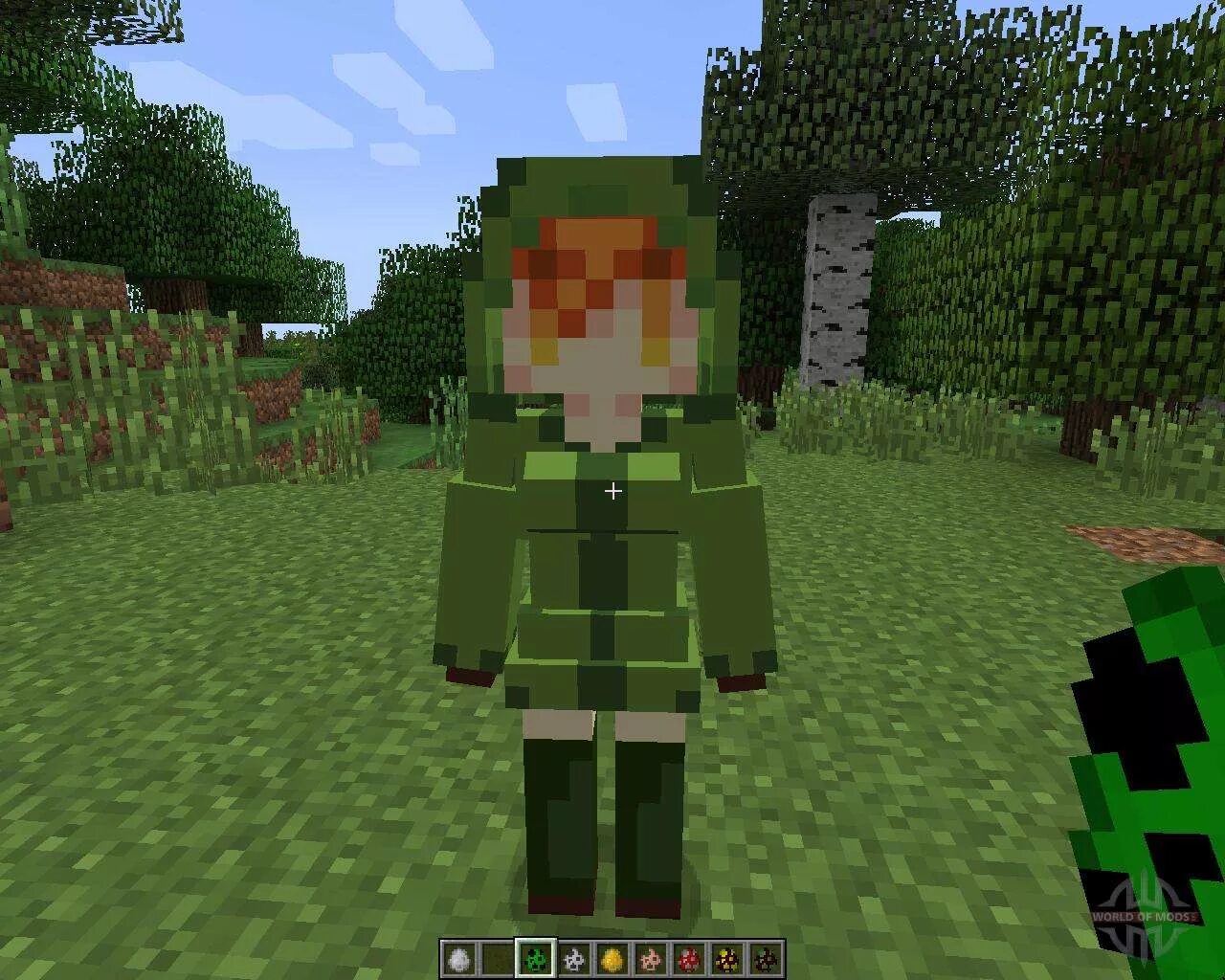 Мод на женских мобов creeper girl `₊- ➳ ❥ Minecraft Skin
