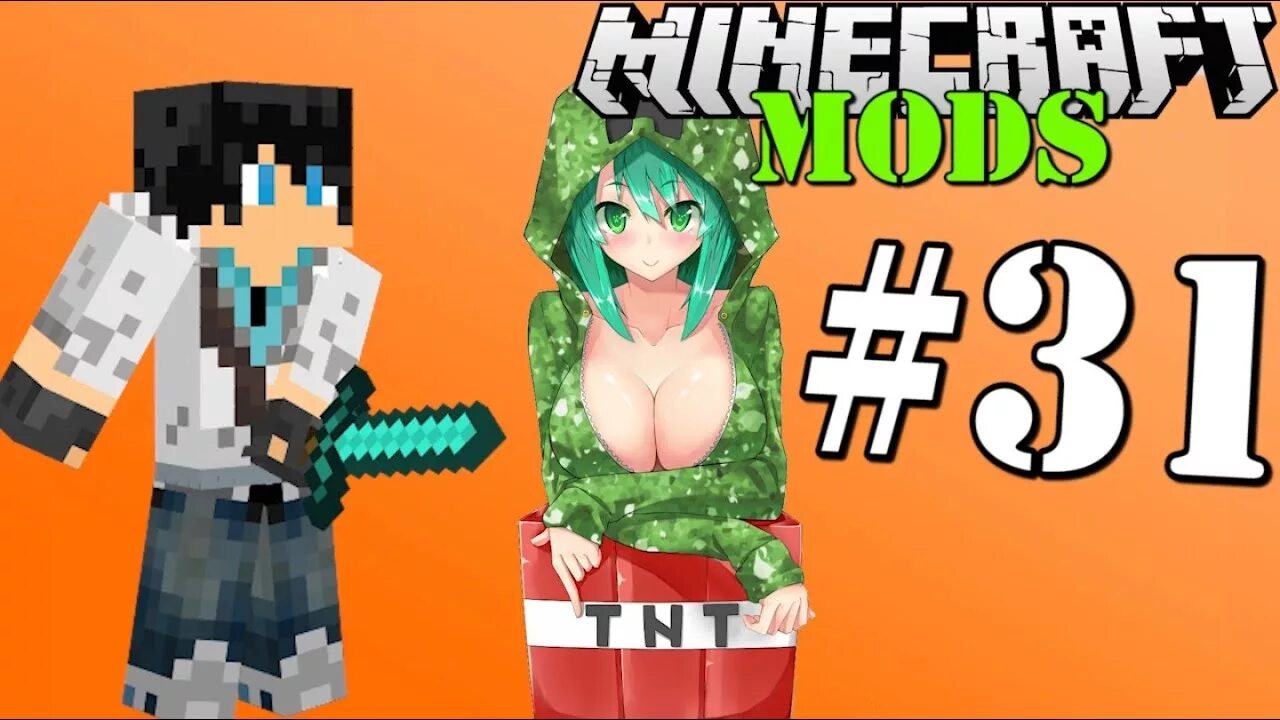Мод на женских мобов ДЕВУШКИ МОБЫ Обзор Minecraft Мода - YouTube