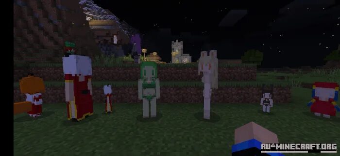 Мод на женских мобов Скачать Cute Mob Model для Minecraft PE 1.16