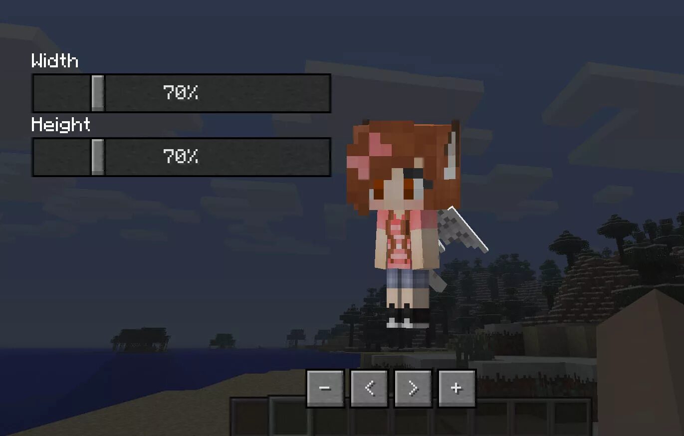 Мод на женскую фигуру в майнкрафт Custom player models mod