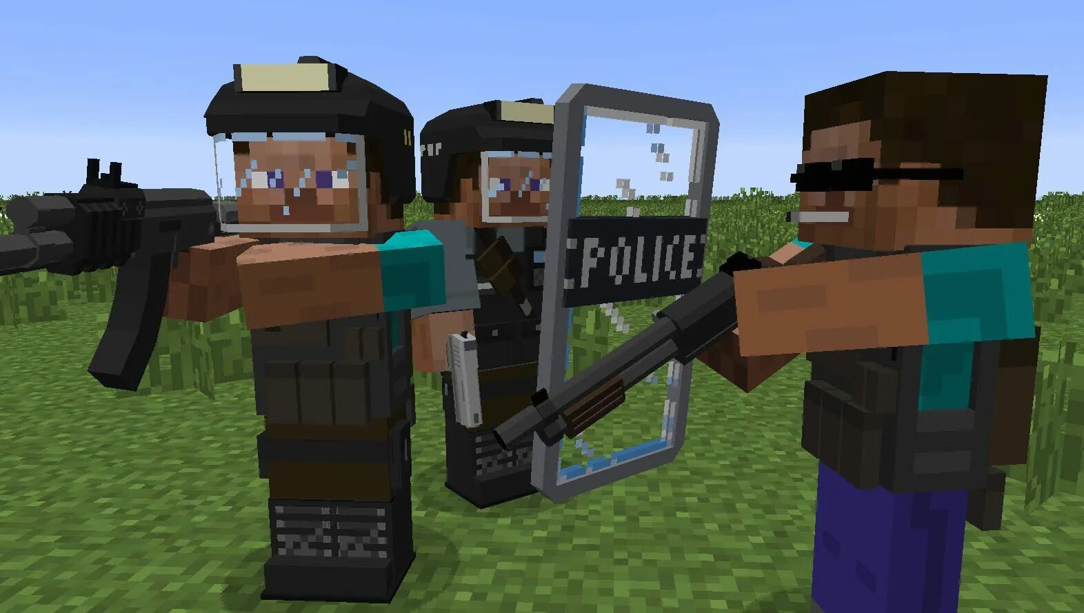 Мод на женскую фигуру в майнкрафт Greylight Content Pack Mod (1.12.2, 1.7.10) - Futuristic Weapons - 9Minecraft.Ne