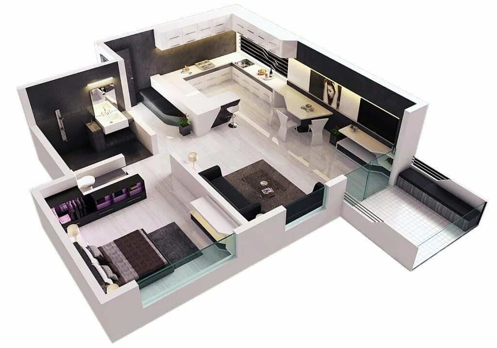 Мод планировка квартиры и дизайн bedroom plans for small apartment interior design Apartments One bedroom house, 