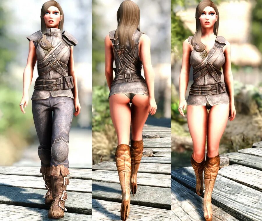 Мод unp женские тела Реплейсер женского снаряжения / Female Outfit Replacer CBBE BHUNP - Броня и одеж