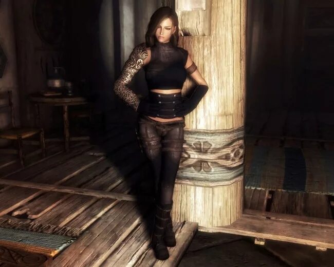 Мод женская броня Скачать TES 5:Skyrim "Женская броня "Ночной Ястреб