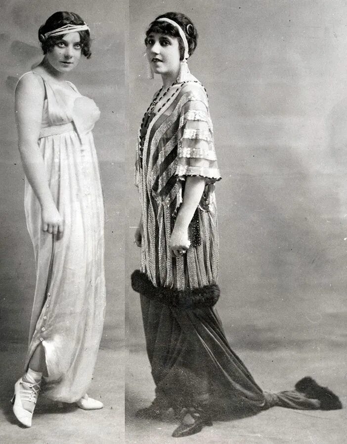 Мода 10 годов фото Мода и стиль в 1908-1914 - Поль Пуаре и Жанна Пакен Paul poiret, Flapper dress, 