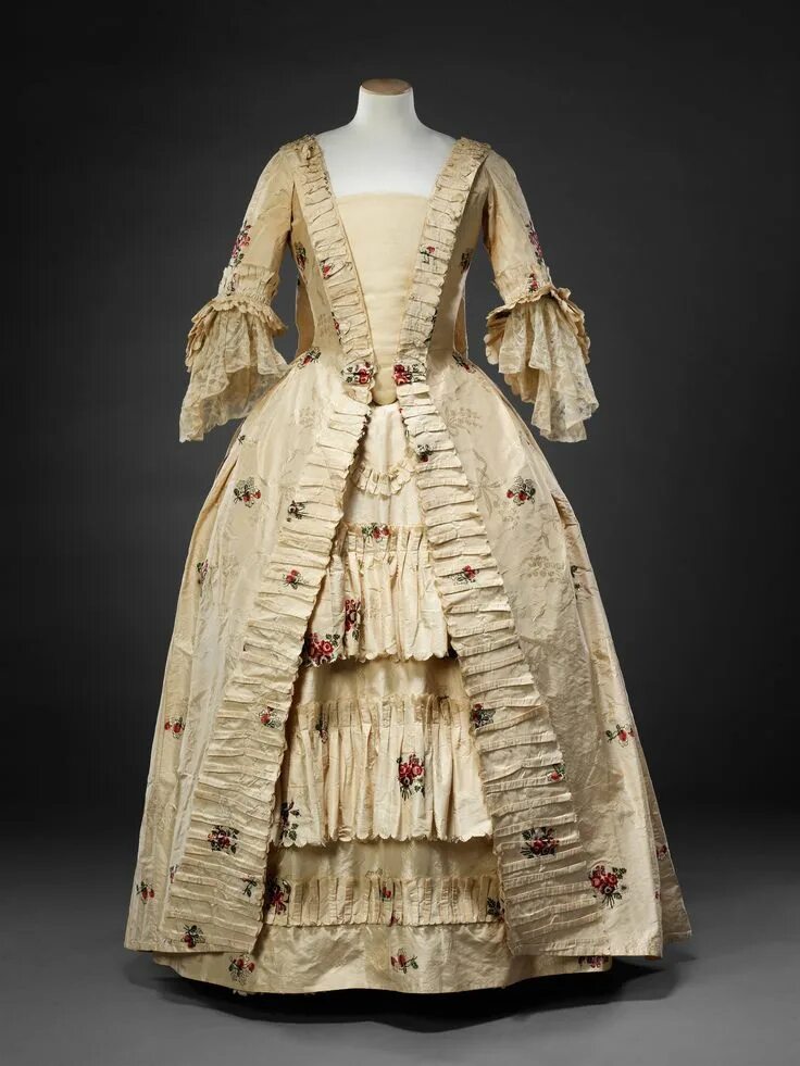 Мода 18 фото 1770s Gown 18th century dress, 1770s fashion, Rococo fashion