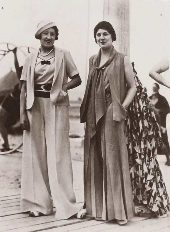 Мода 1920 1930 годов женская La curiosité du jeudi : des femmes en pantalon, mode des années 1930-1940 Mode d