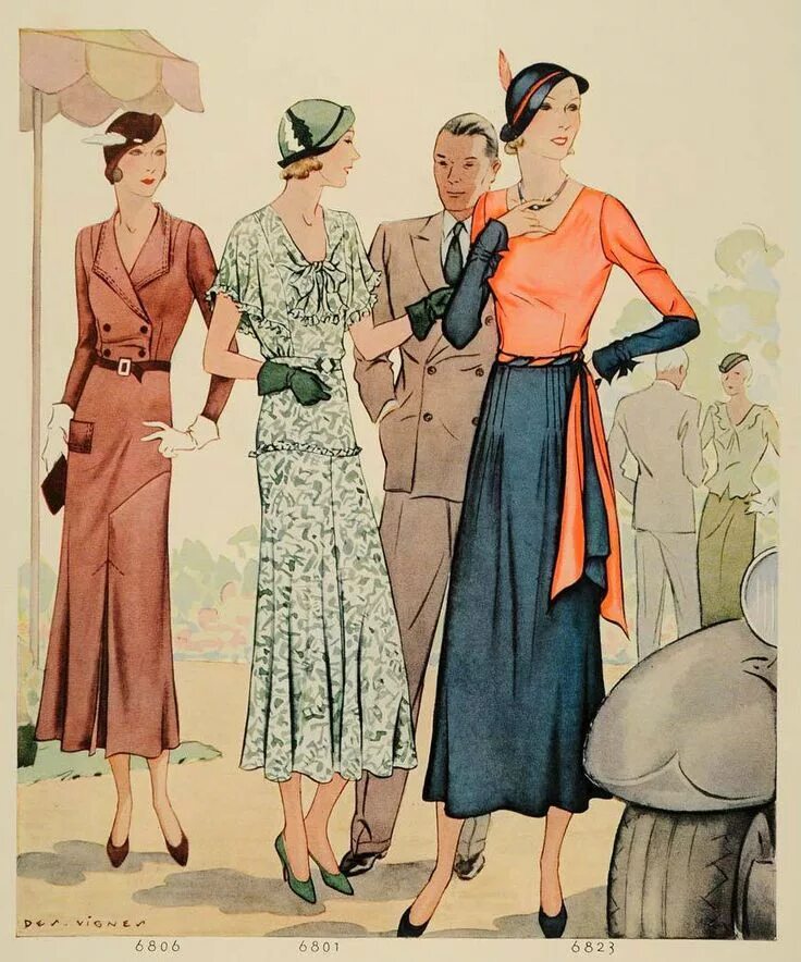 Мода 1920 1930 годов женская McCall’s Patterns 1932 1930s fashion, Fashion illustration vintage, Vintage dres