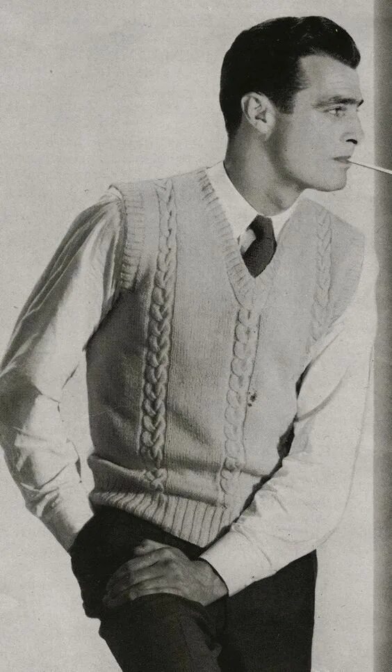 Мода 1950 мужская Related image Mens fashion sweaters, 1940s mens fashion, Sweater vest mens