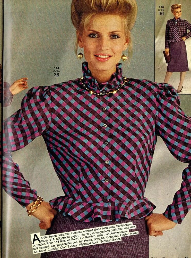 Мода 1982 года фото Парад моделей Burda Moden № 10/1982: Новости магазинов в журнале Ярмарки Мастеро