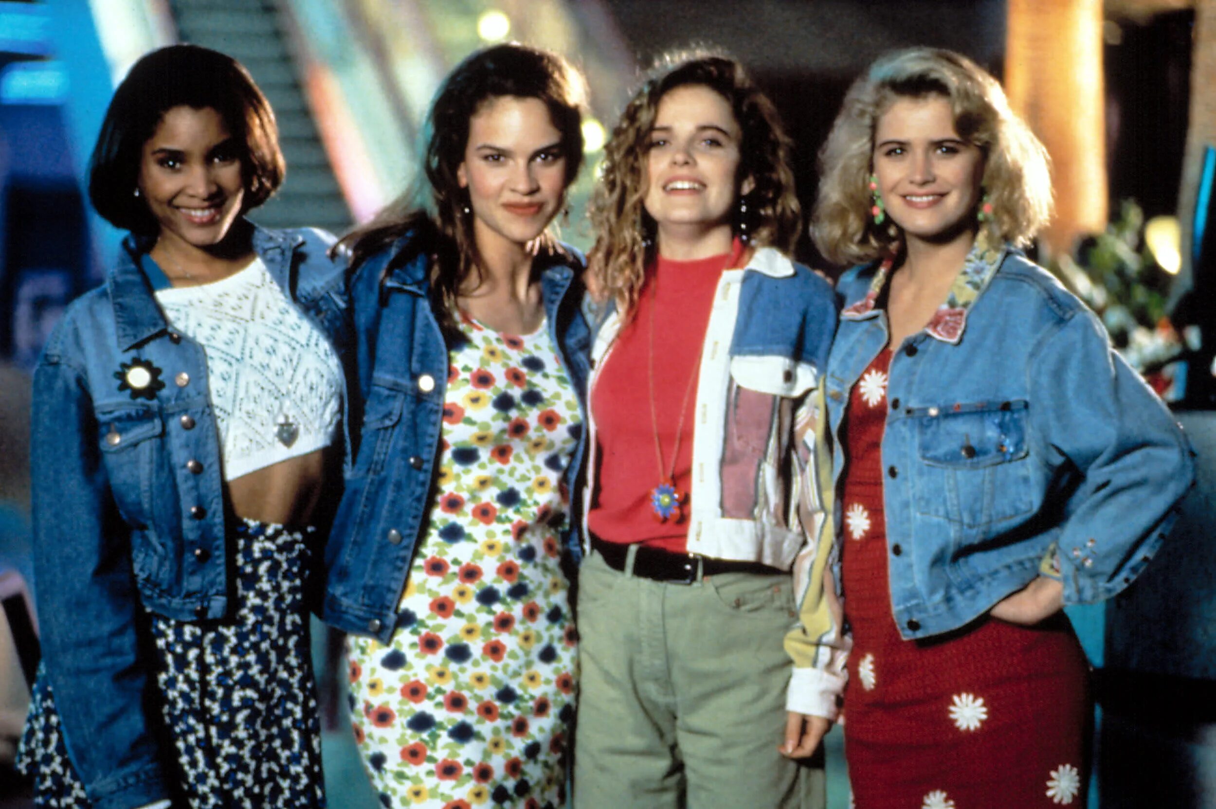 Мода 1990 годов фото Buffy the Vampire Slayer' Hilary Swank one-liners Video