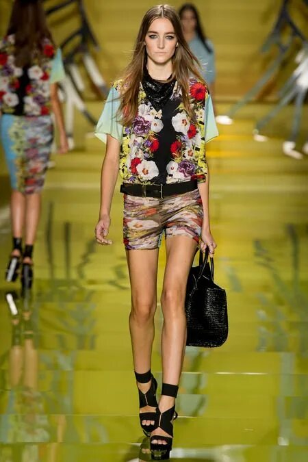 Мода 2014 года женской Versace Spring 2014 #MFW Fashion, Milan fashion week, Fashion week