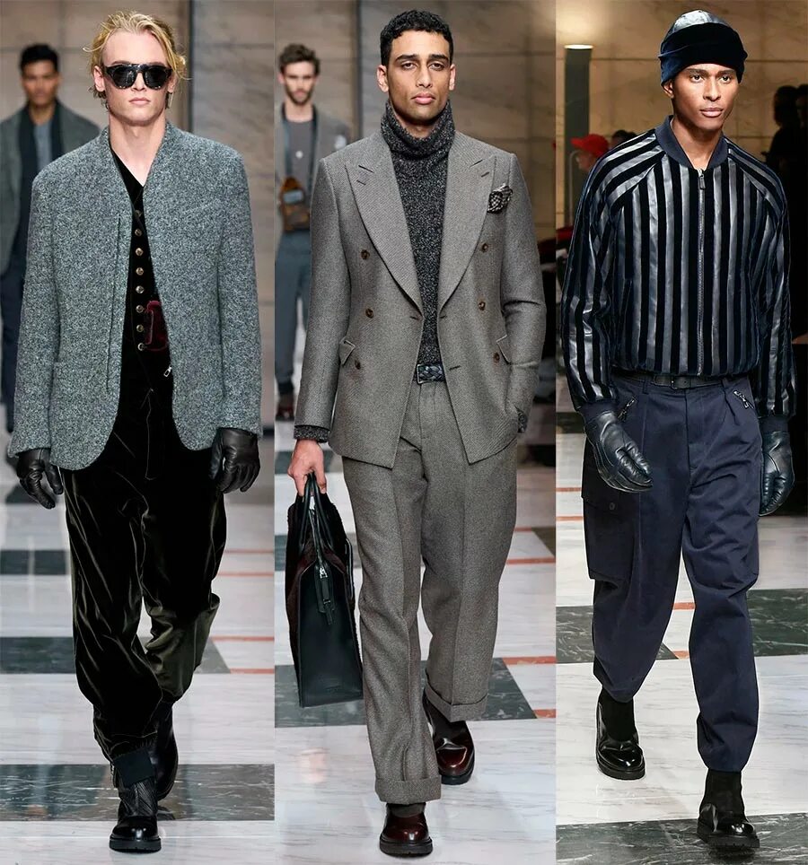 Мода 2024 мужская одежда Мужская мода 2023-2024: стильные образы Giorgio Armani