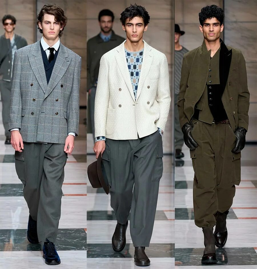 Мода 2024 мужская одежда Мужская мода 2023-2024: стильные образы Giorgio Armani