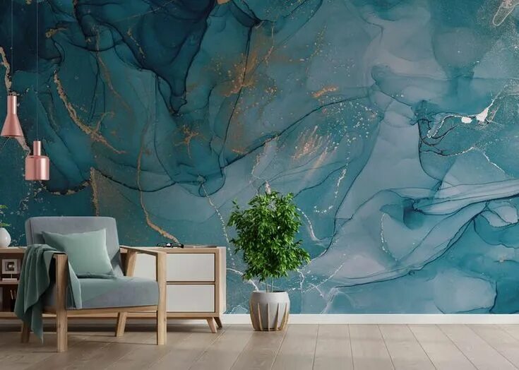 Мода 2024 обои дизайн Blue Marble Wallpaper Marble Texture Mural Peel and Stick Etsy Blue marble wallp