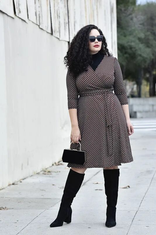 Мода 2024 женская осень для полных These Are the Boots I’ll Wear Year After Year Plus size winter outfits, Winter o