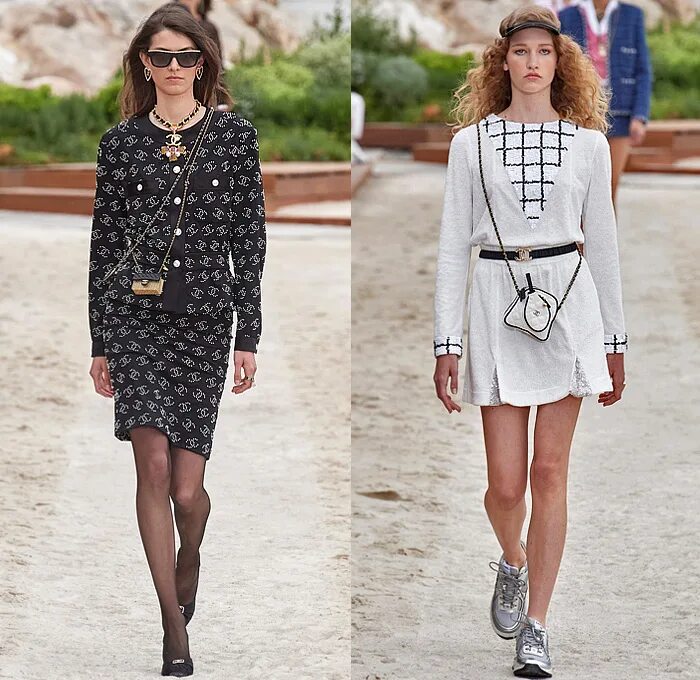 Мода 2024г женская одежда Chanel 2023 Resort Cruise Womens Runway Collection Fashion Forward Forecast Cura