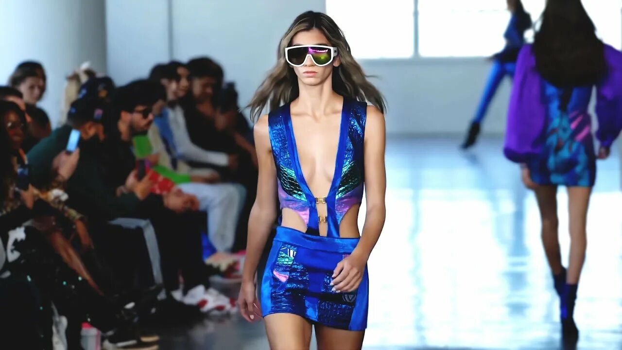 Мода 2025 2026 женская Shining chic by Custo Barcelona, New York Fall/Winter 2023-24 FashionTV FTV - Yo