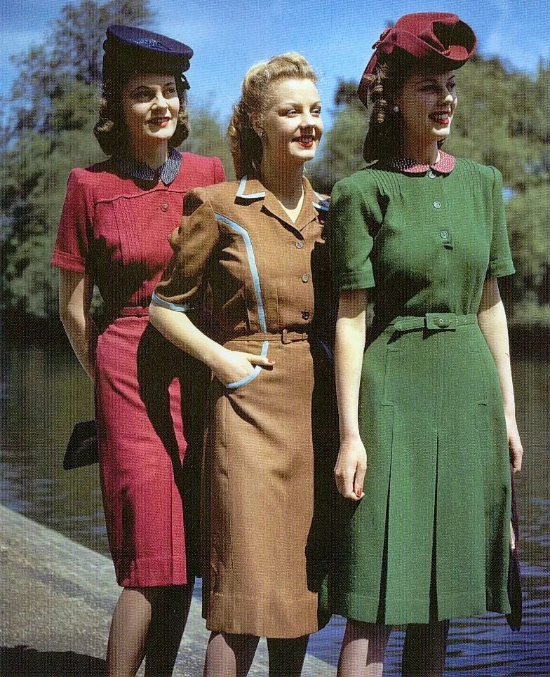 Мода 40 50 годов женская 1940s fashion, British Utility dresses, WWII rationing 1940s fashion, Forties fa