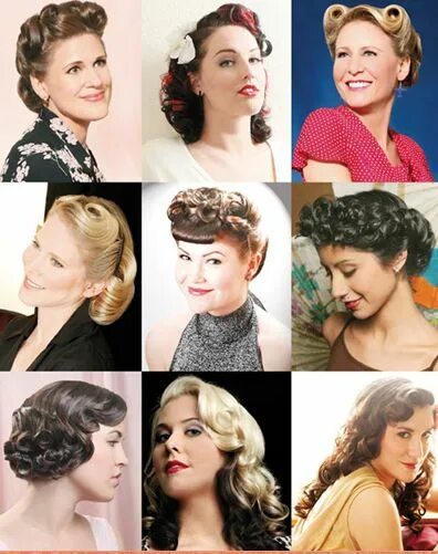 Мода 40 годов прически 40’s style hair tutorials Vintage hairstyles, Retro hairstyles, 1940s hairstyles