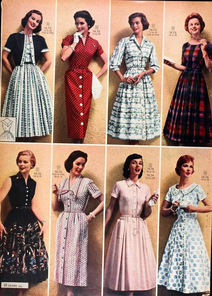 Мода 50 годов фото одежда vintage clothes - Google Search Vintage fashion 1950s, Vintage outfits, 1950s fa