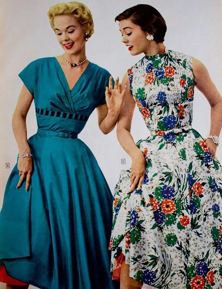 Мода 50 годов фото одежда Here's What Would Happen If 1950s Fashion Models Were Still Around Today 1950s f