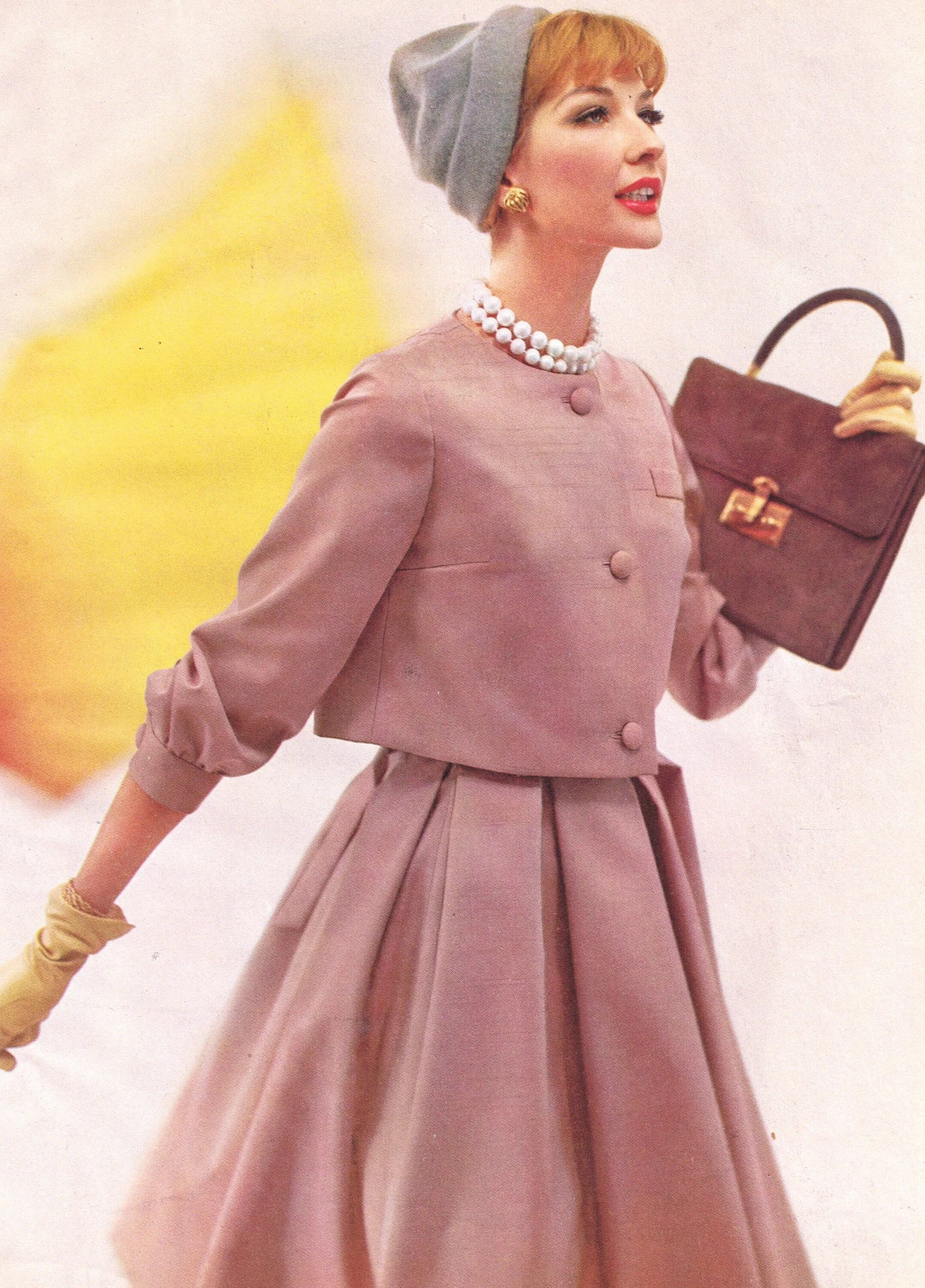 Мода 50 годов фото одежда Vogue 3 1959 . Vintage outfits, Vintage fashion 1950s, Retro fashion