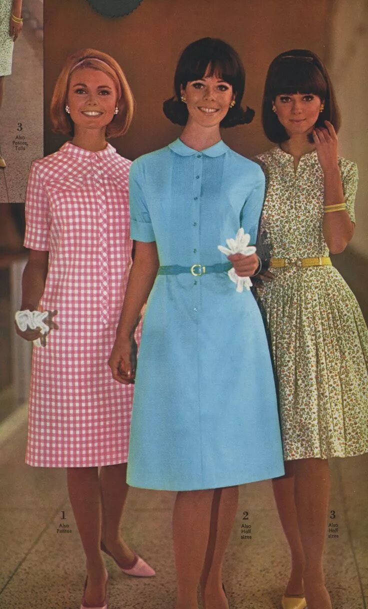 Мода 60 70 годов фото 1966 Spiegel catalog women’s dresses #1960s Summer fashion dresses, 1960s fashio