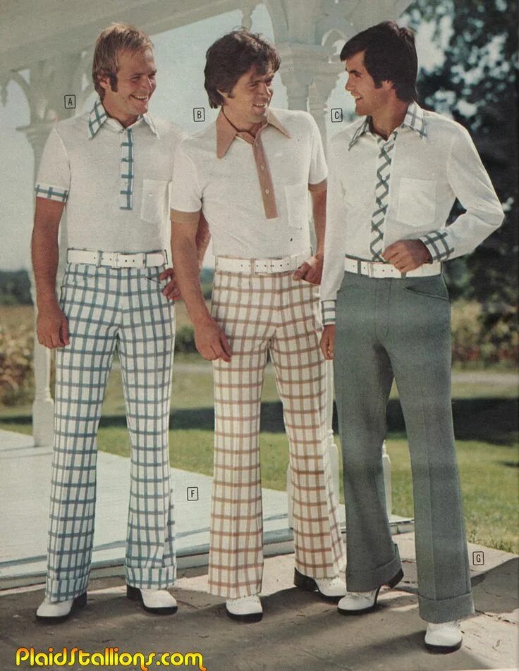 Мода 60 годов фото мужчины Plaid Stallions : Rambling and Reflections on '70s pop culture in 2019 Fashion, 