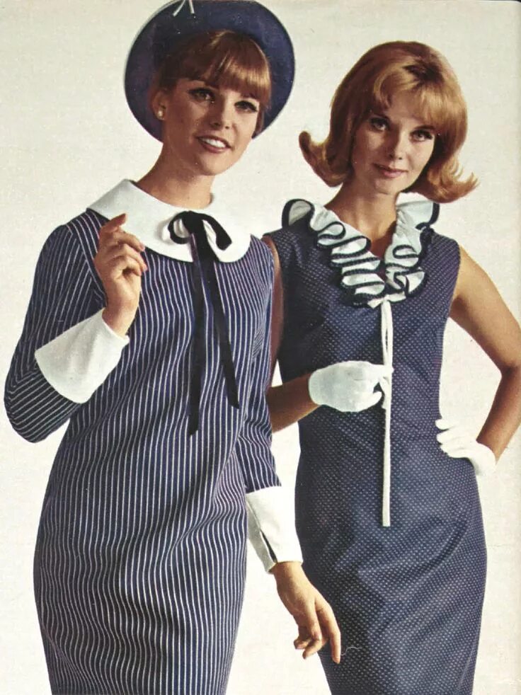 Мода 60 годов фото платья Eaton's Spring and Summer, 1965 Images from Library and Archives Canada Groovy f
