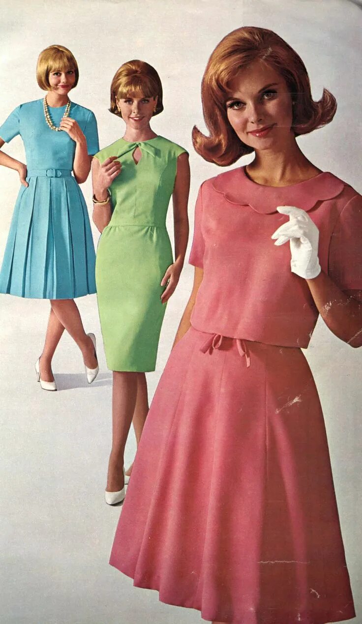Мода 60 х фото платья Eaton's Spring and Summer, 1965 Images from Library and Archives Canada Sixties 