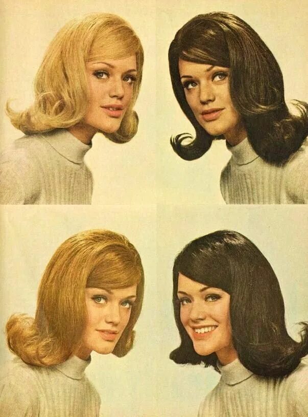 Мода 60 х годов женщины прически 1950s Unlimited Vintage hairstyles, 1960s hair, Hair flip