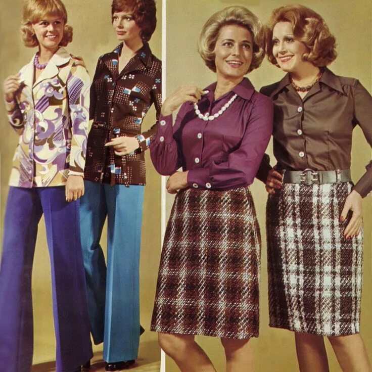 Мода 70 80 годов фото женские business casual women in the seventies Ropa de moda, Moda de los 70, Moda