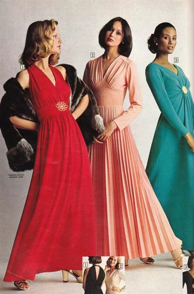 Мода 70 х фото платья Pages of Polyester: The Sears 1974 Catalog - Flashbak Seventies fashion, Fashion