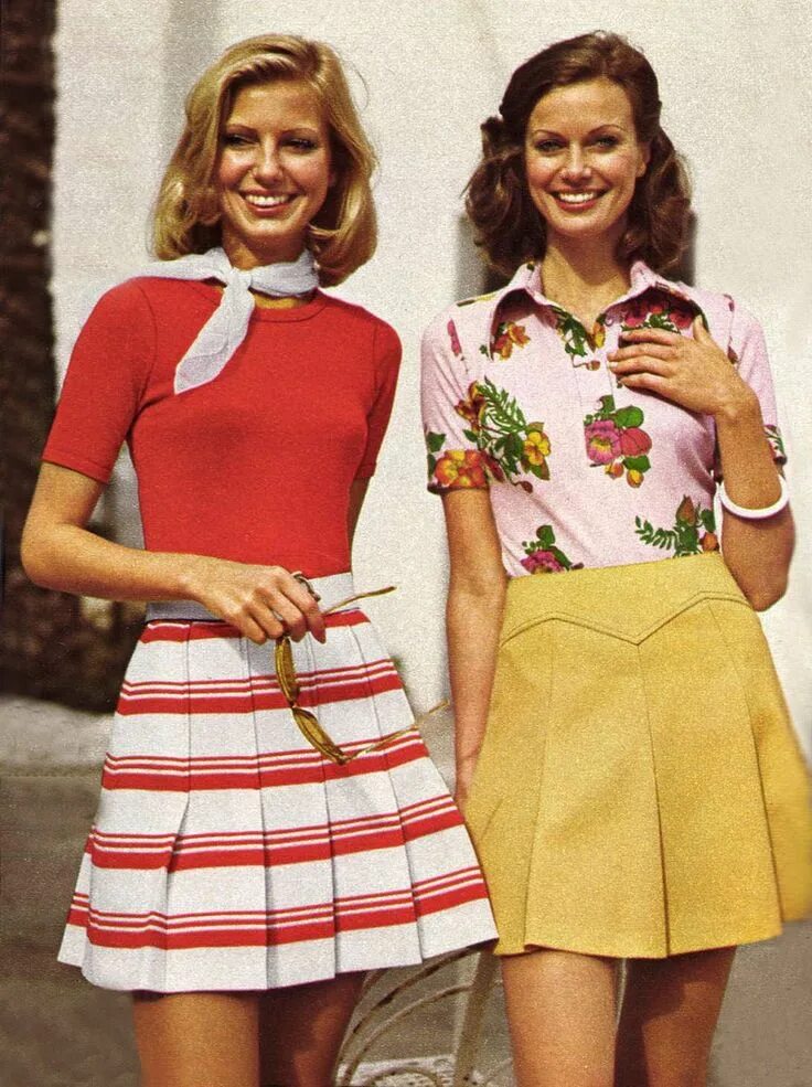Мода 70 х годов женщины фото платья 1973 Moda anos 70, Moda dos anos 70, Moda retrô