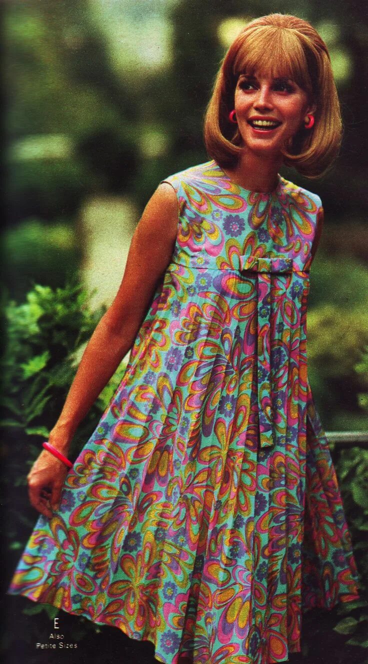 Мода 70 х годов женщины фото платья Wards 68 ss pleated floral 1960s fashion, 60s fashion, Sixties fashion