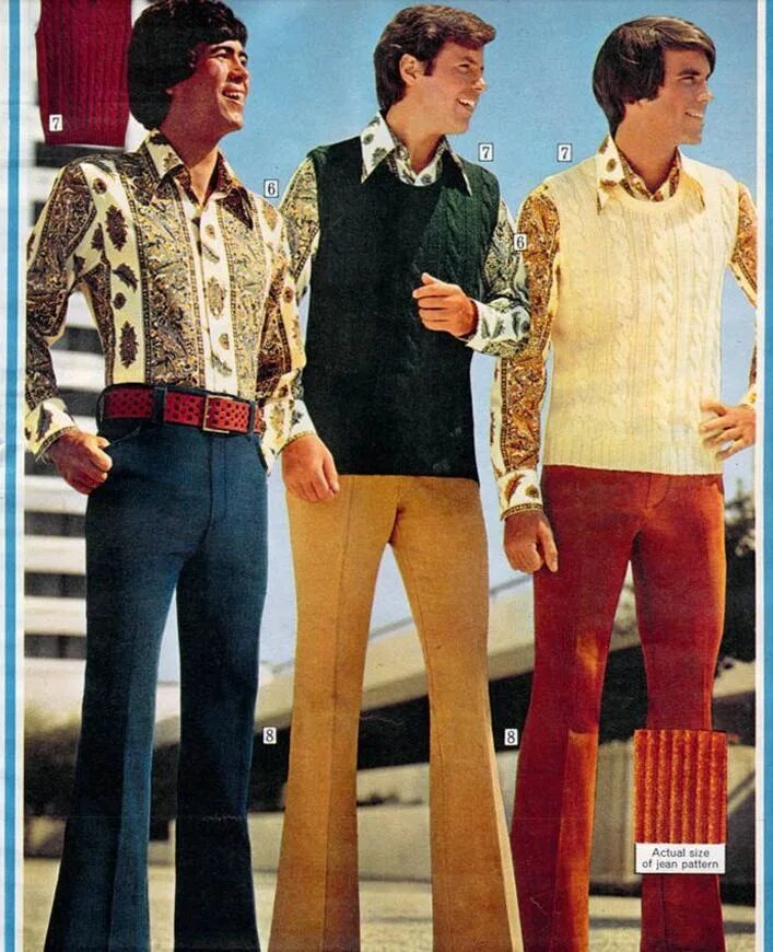 Мода 70 мужчины фото Corduroy/ color palette 70s fashion, 70s fashion men, Retro fashion