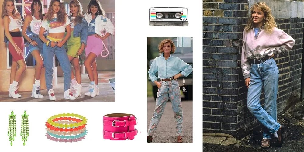 Мода 80 годов фото одежда девушки Мода 1980-х: power dressing, Мадонна і яскраві леґінси