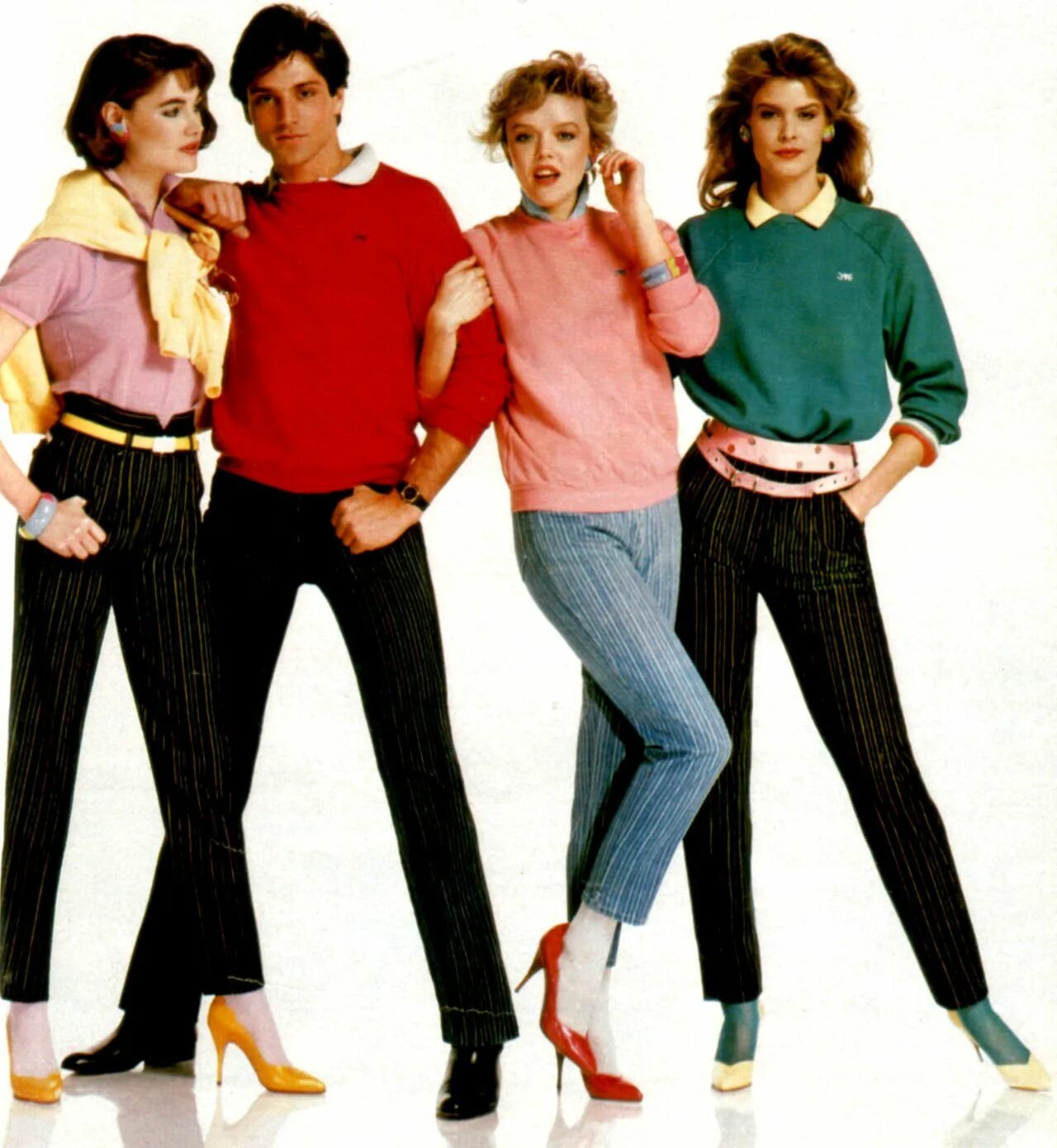 Мода 80 годов фото женские Sergio Valente, Seventeen magazine, April 1984. 80s fashion, 80s outfit, Fashion