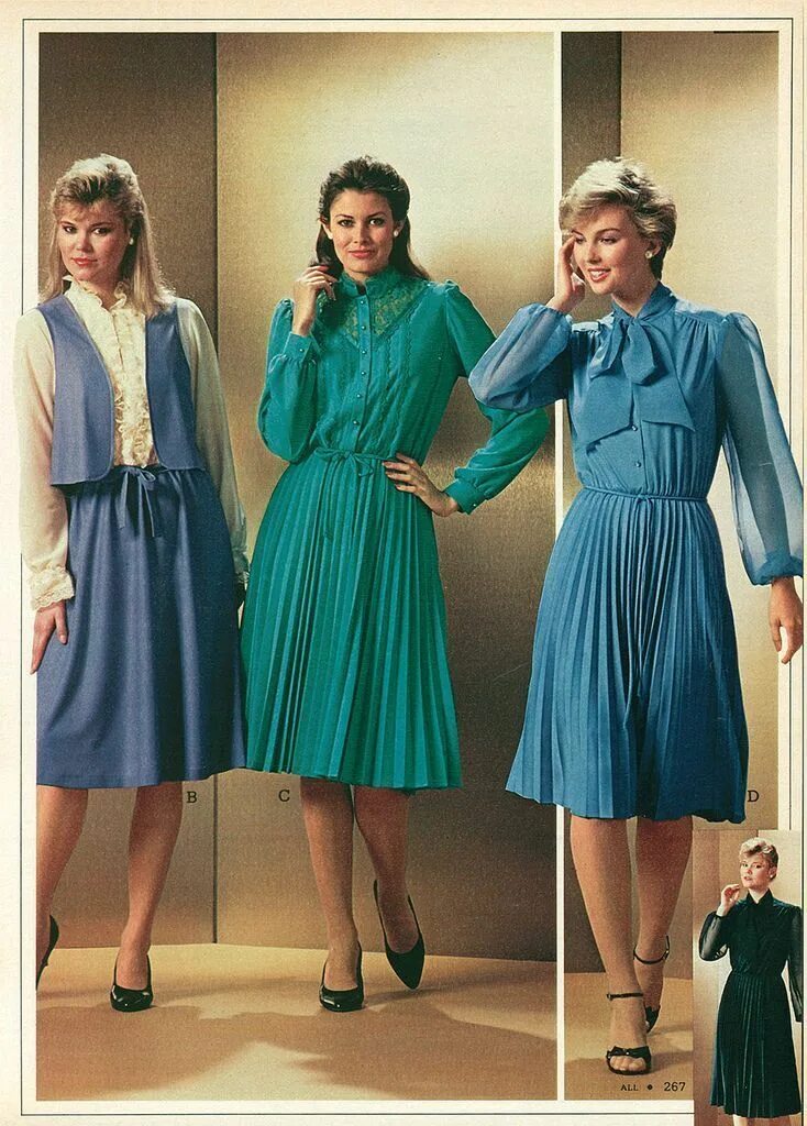 Мода 80 х фото платья 1980s Day Dress em 2022 Moda anos 80, Moda anos 90, Moda