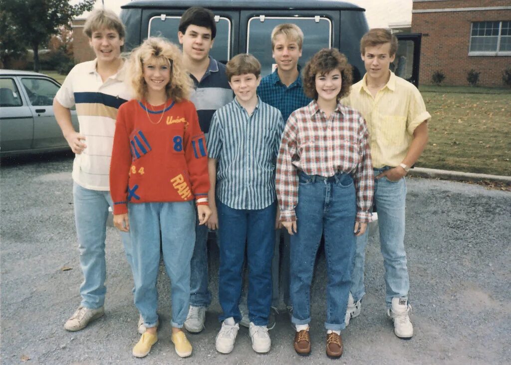 Мода 90 х годов молодежь фото First Christian Church Youth Before going to TCU for the d. Flickr