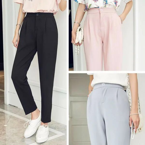 Мода брюк женских Korean Style Pants KpopUltra.Net