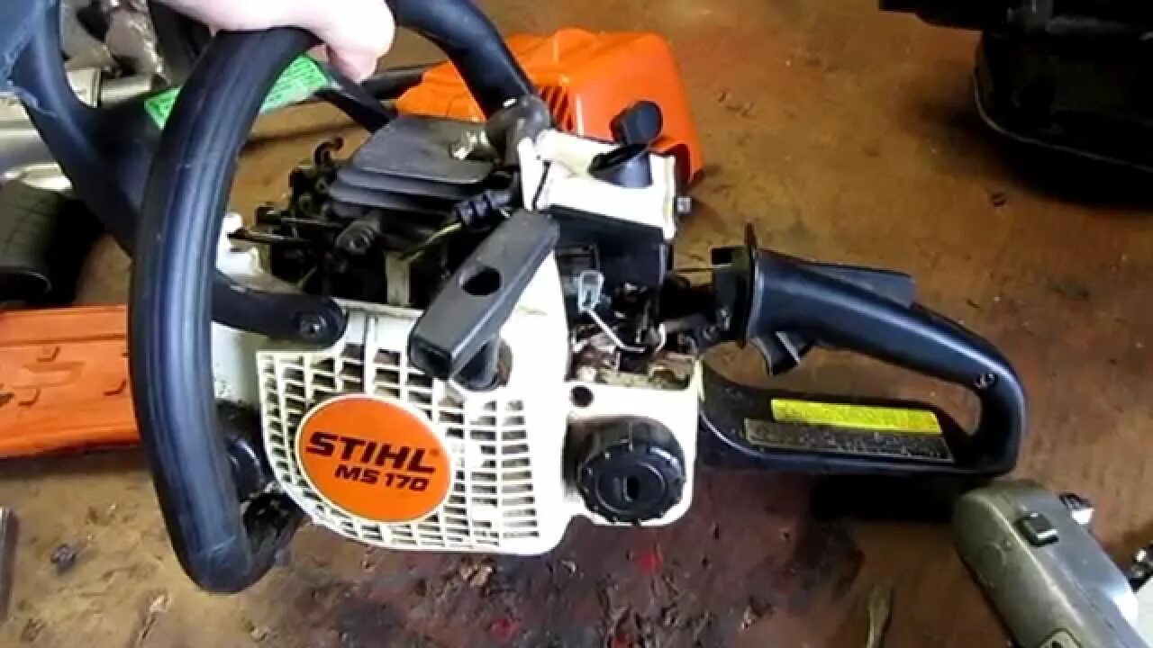 Мотопила штиль как устанавливается стоп двигатель фото Chainsaw "bog" what to look for and how to fix - YouTube Music