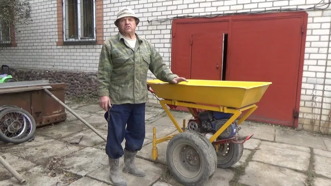 Мототачка для дачи своими руками чертежи фото Кардон лайф. Думпер, на базе мотоблока Агат. - YouTube