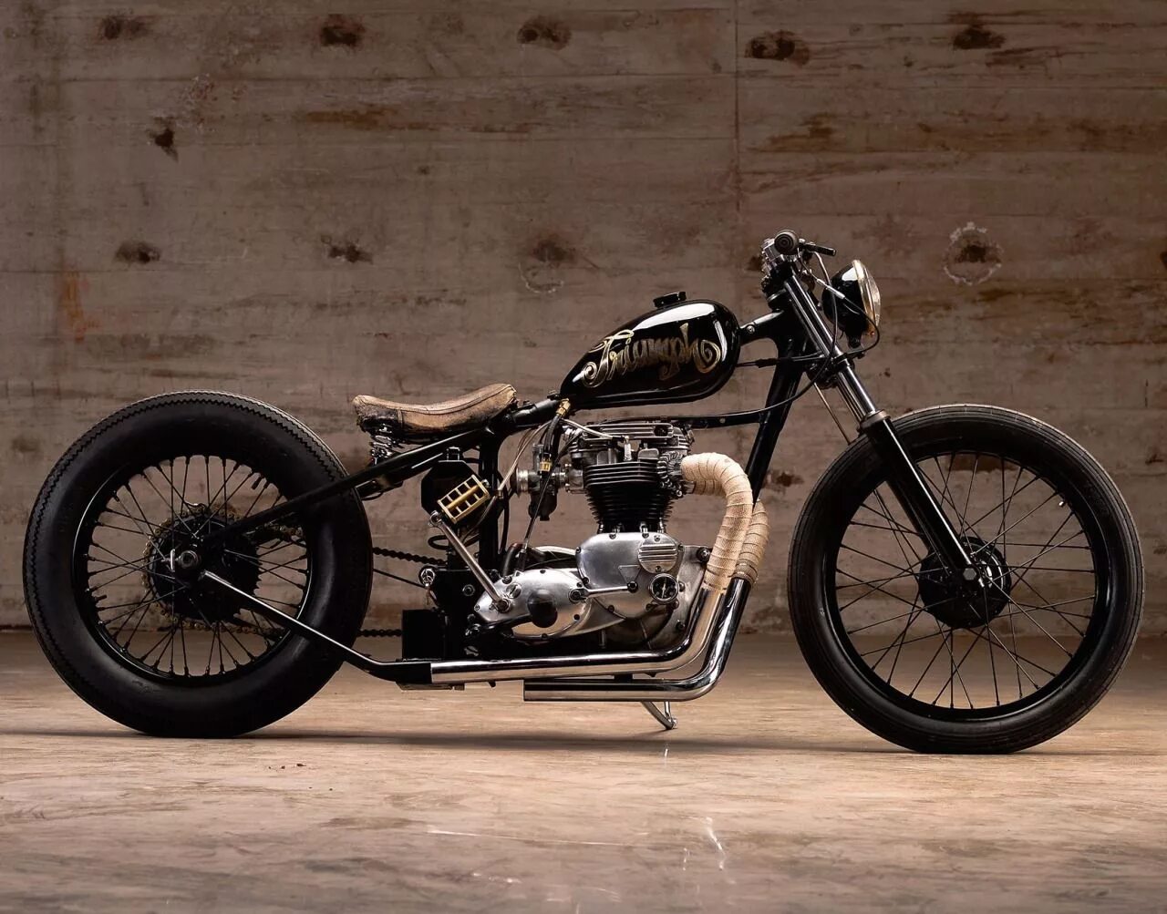 Мотоцикл боббер фото oldandbutchered Triumph bobber, Bobber bikes, Car and motorcycle design
