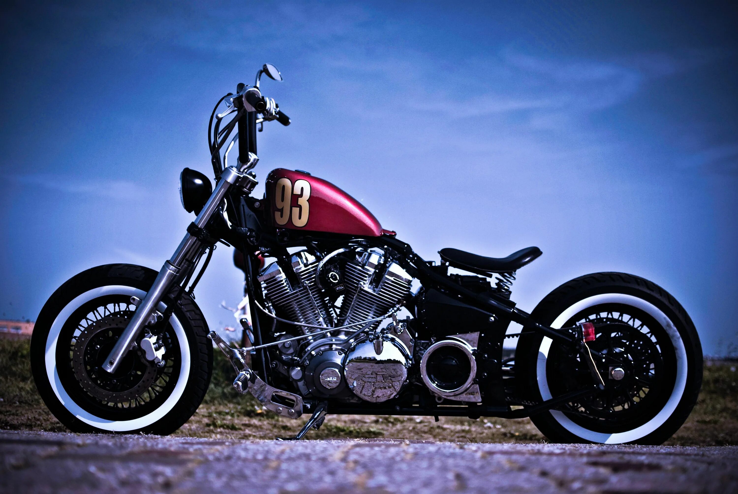 Мотоцикл боббер фото Yamaha XV1600 WildStar. http://wallpaperup.com/628928/XV1600-motorcycle-bike-cla