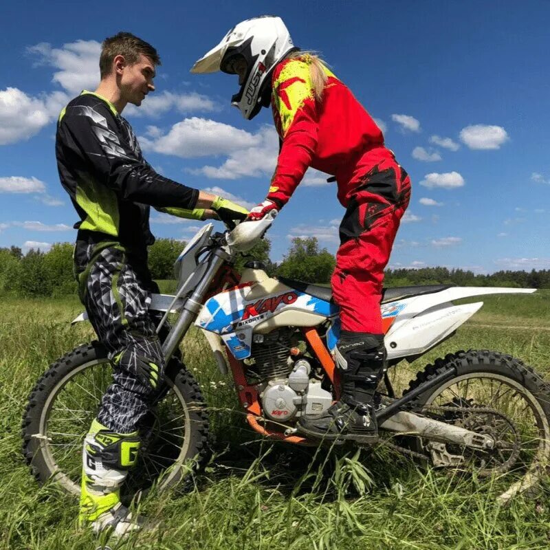 Мотоцикл эндуро и озеро плещеево фото Panorama: Motobaza.ru, motorcycle school, Московская область, городской округ Мы