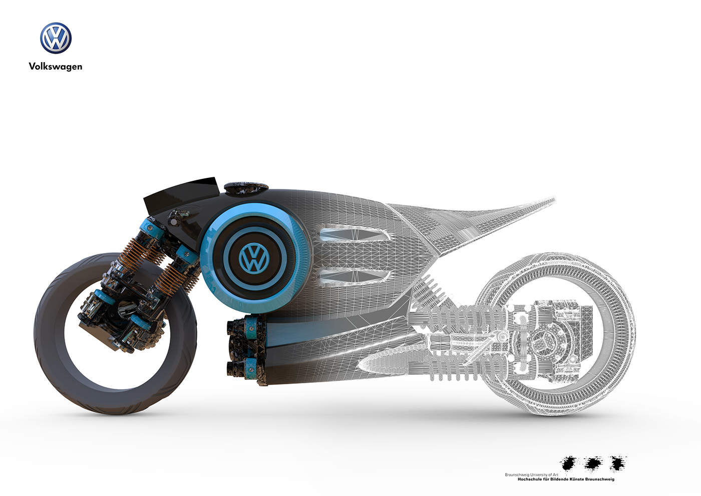 Мотоцикл фольксваген фото VW Moto Concept Design :: Behance