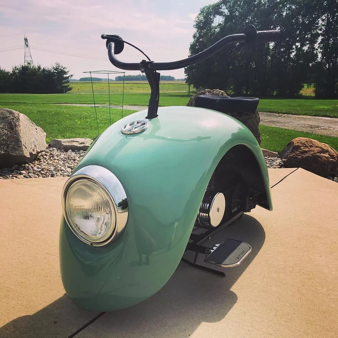 Мотоцикл фольксваген фото Минибайки "Volkspod" со стильным закосом под VW "Beetle" - DRIVE2