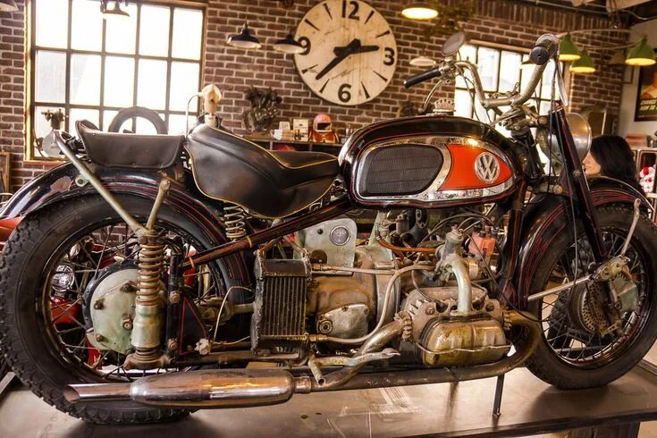 Мотоцикл фольксваген фото Von Dutch Volkswagen Motorcycle -1 Von dutch, Motorcycle, Vintage volkswagen